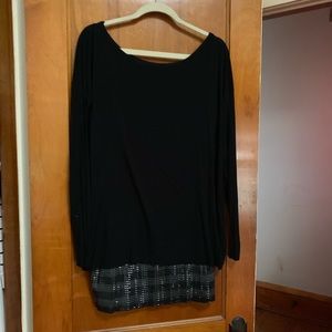 Black long sleeve dress